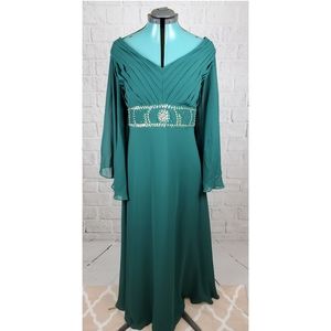 JJ's House custom emerald gown